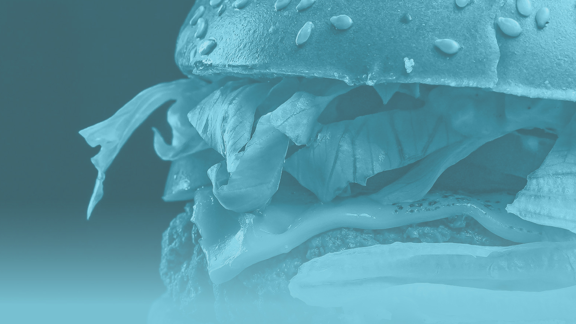 Abstract close-up image of a burger