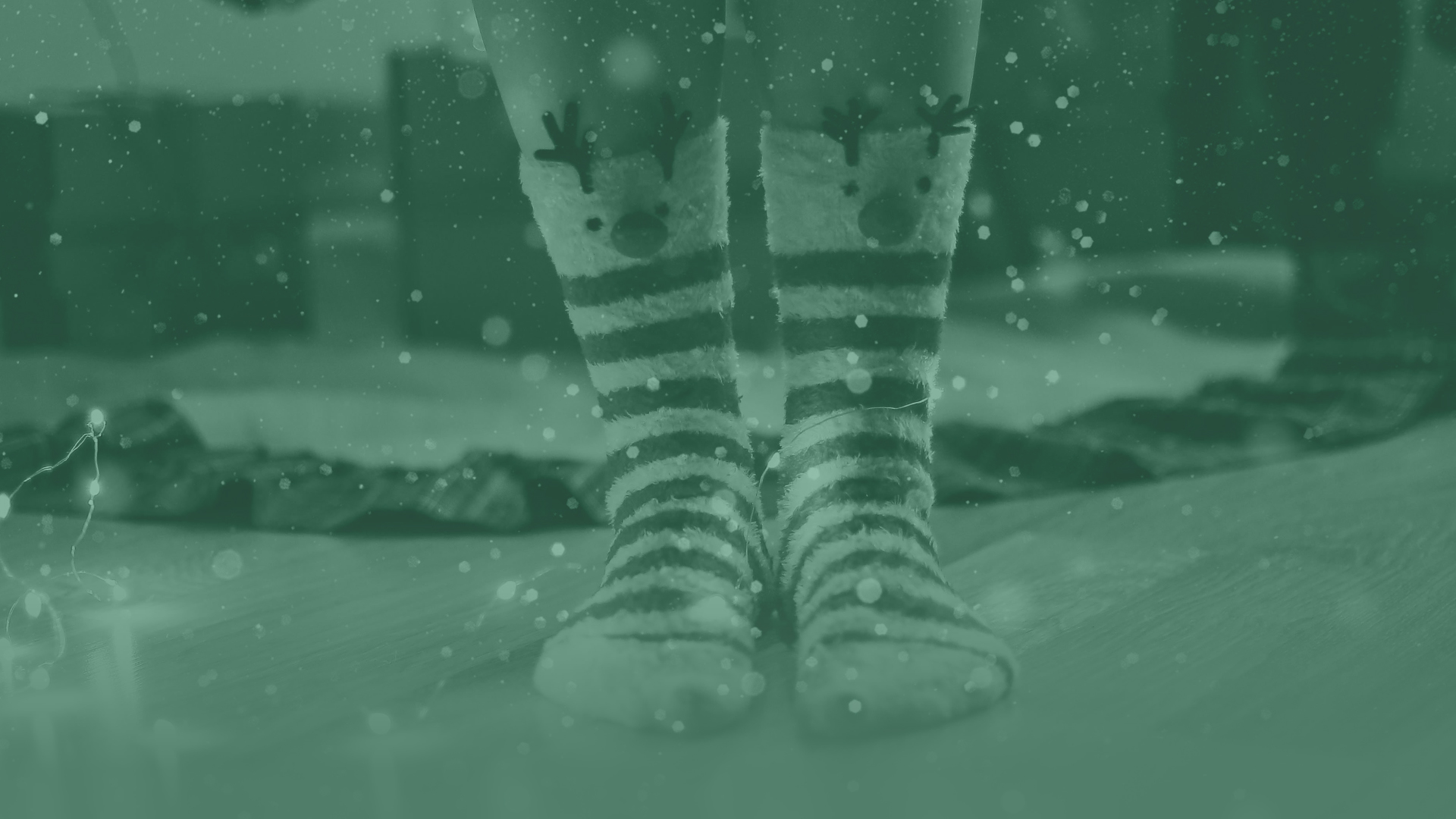 Image of reindeer Christmas socks