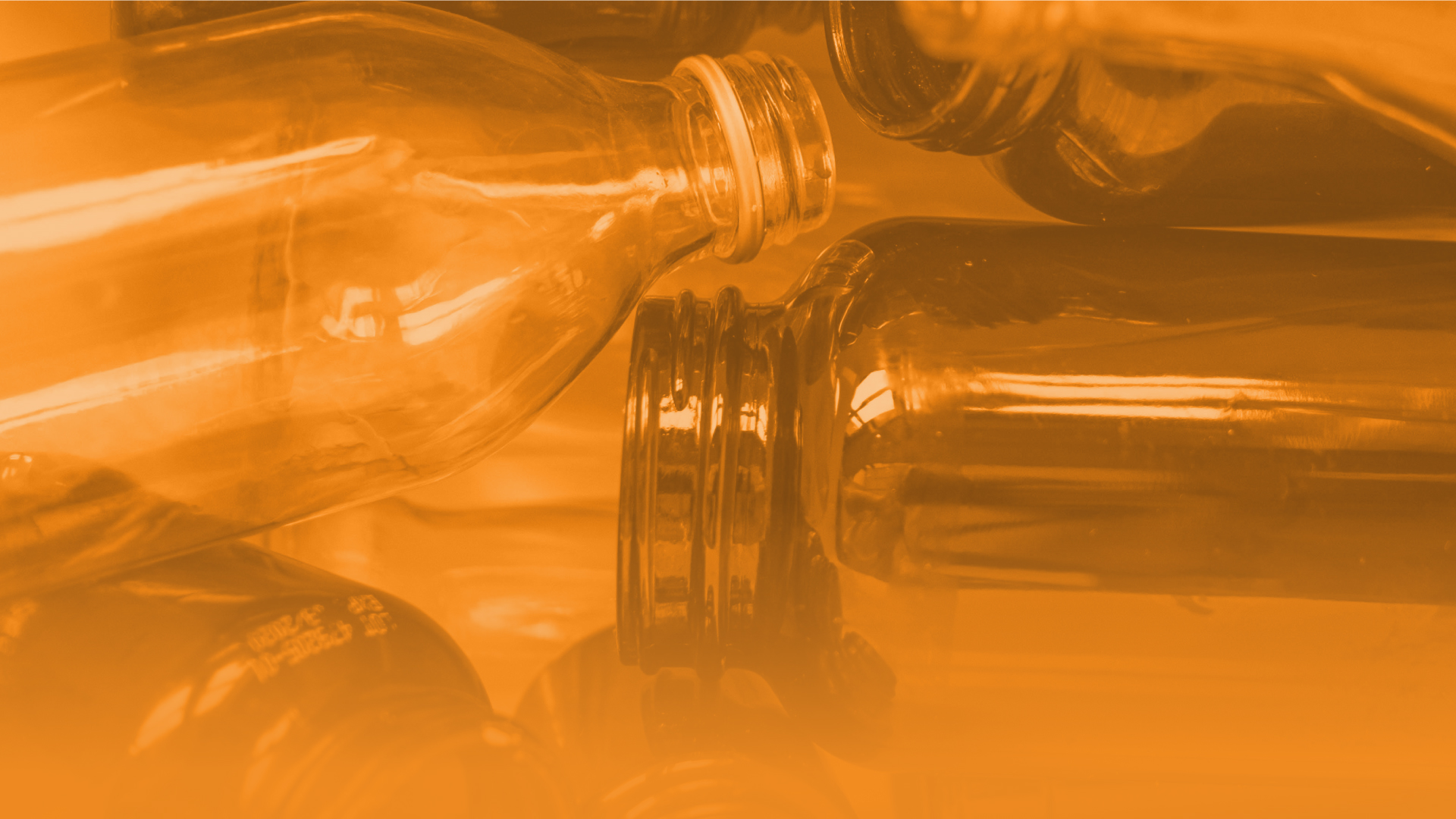 Abstract image of plastic bottles.