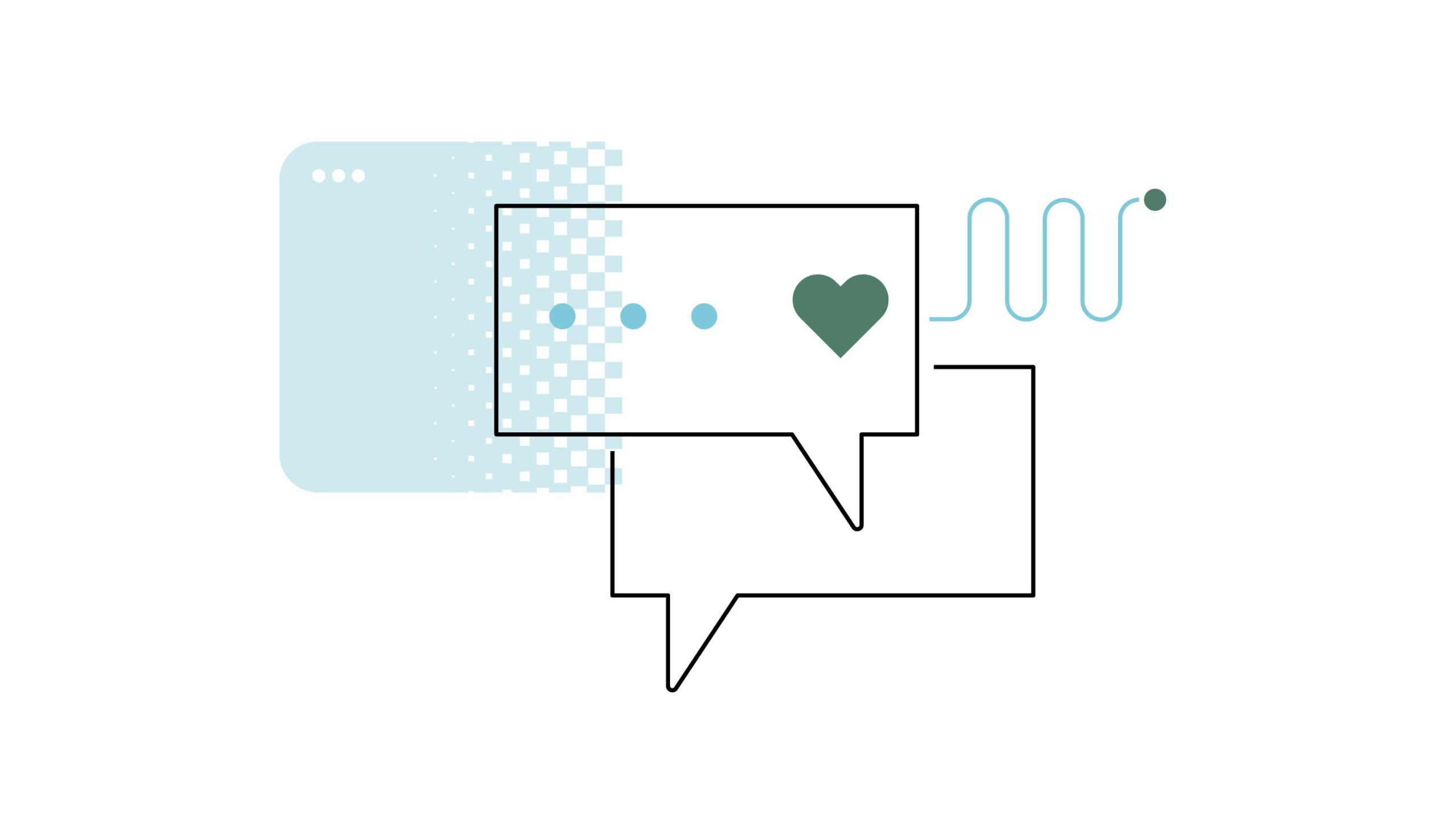 A graphic of speech bubbles.