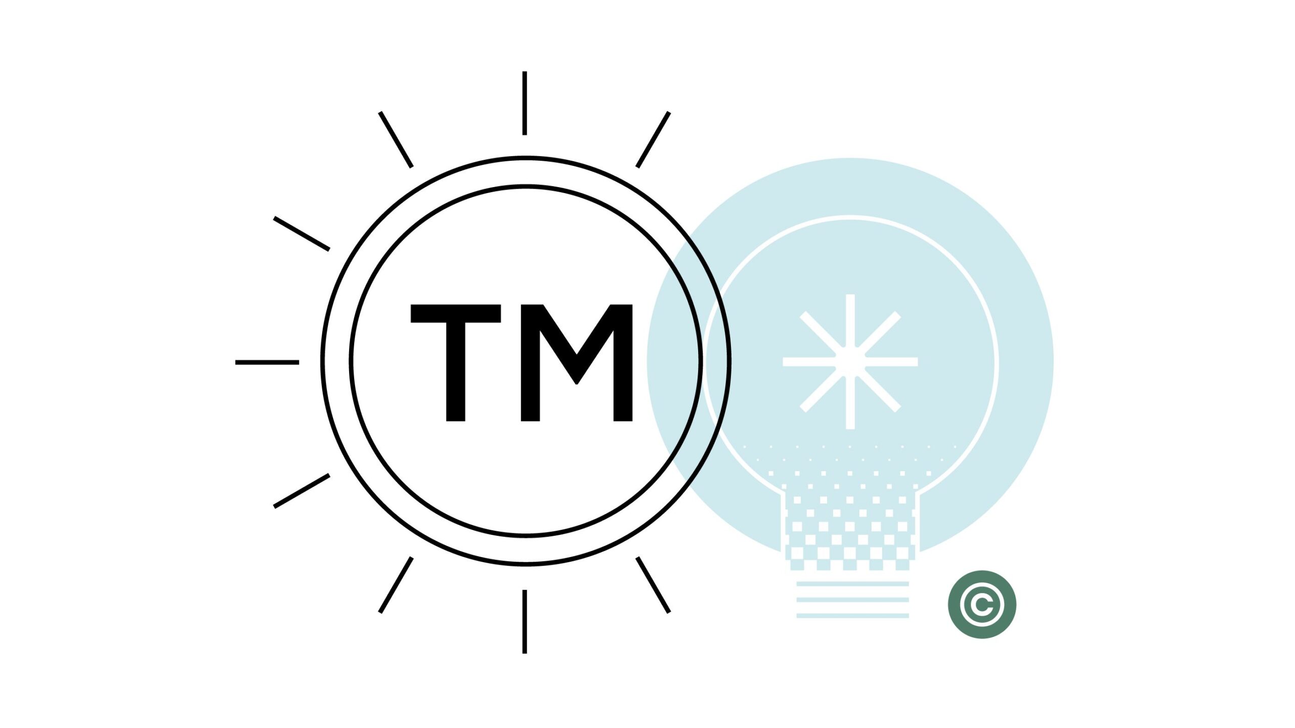 A graphic of a trademark icon.