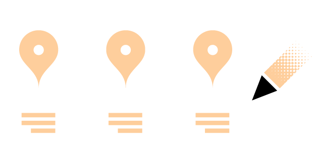 A graphic depicting our web process.