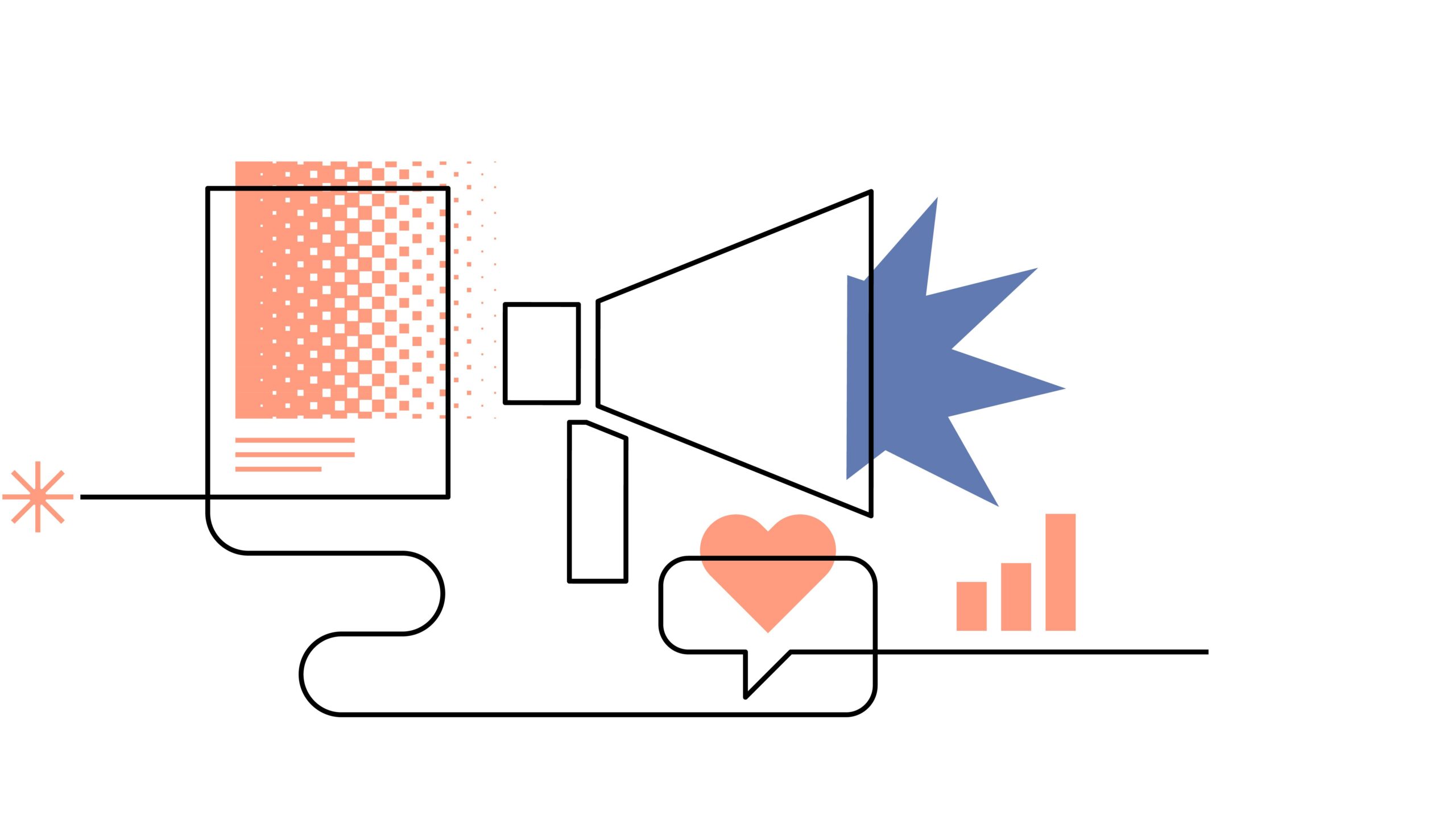 A graphic to represent catching the user's eye in campaigns.