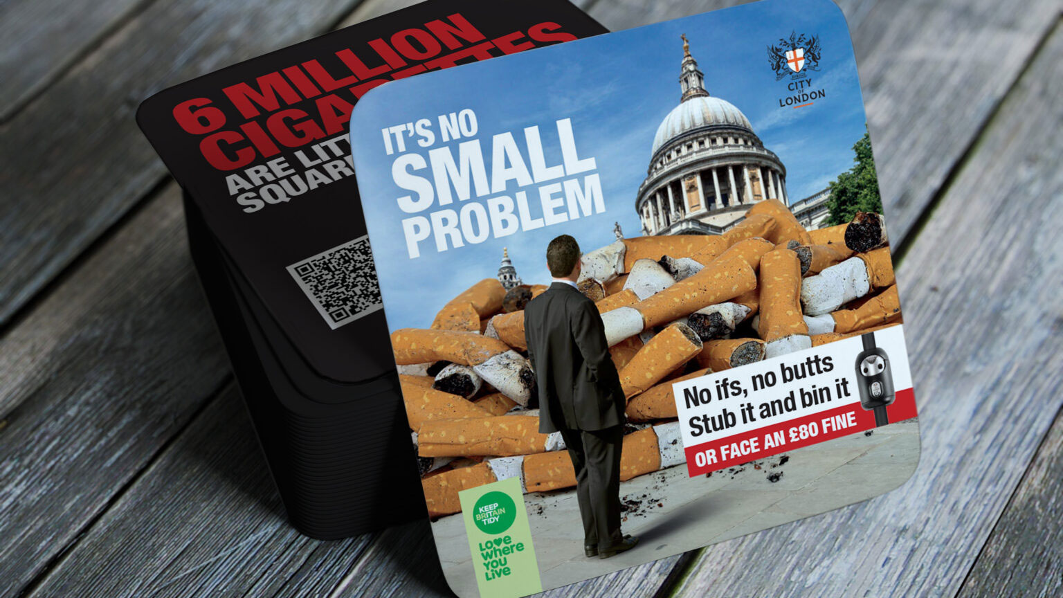 Keep Britain Tidy Big Butts Coaster