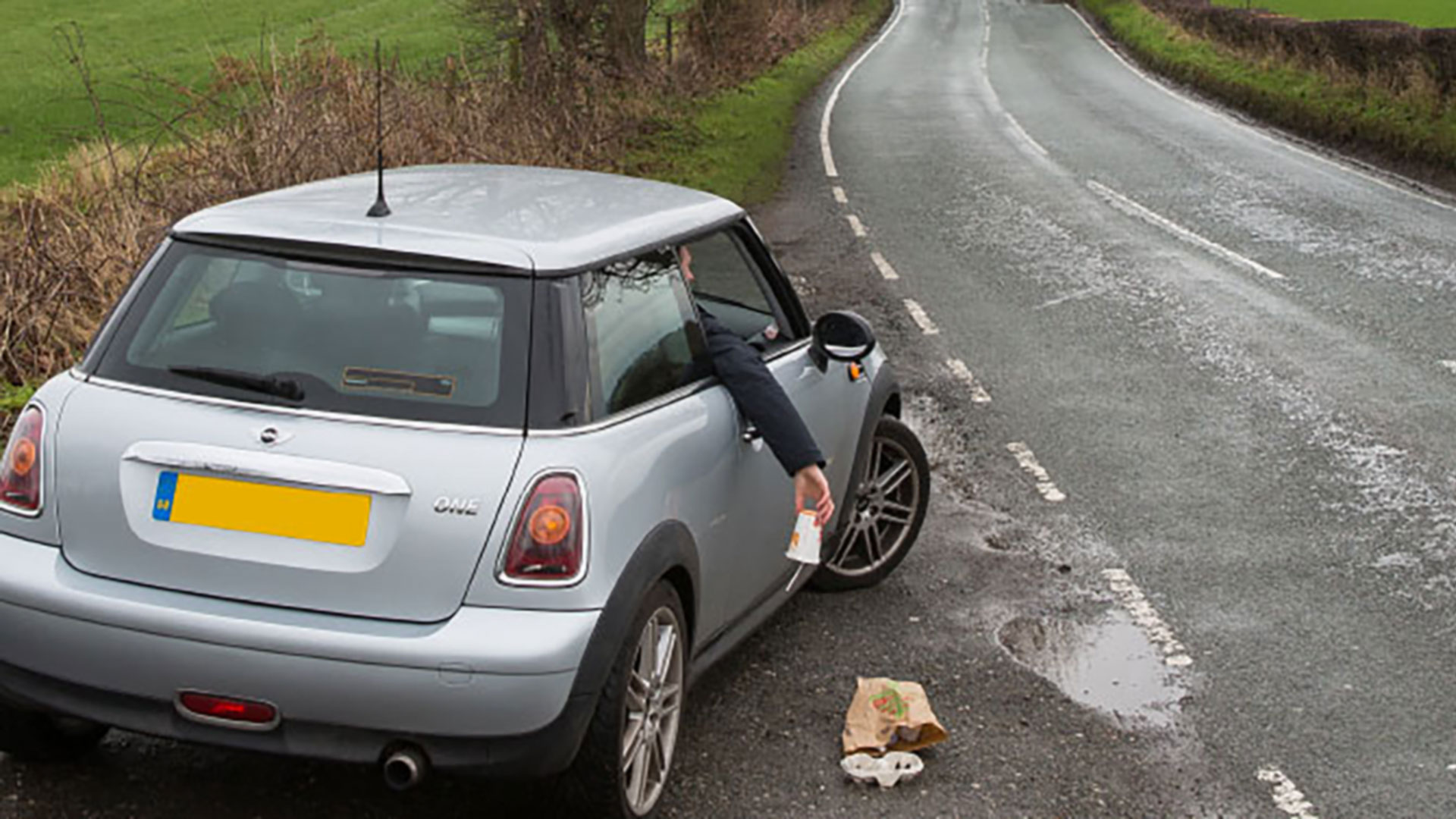 Keep Britain Tidy Vehicle Litter campaign car