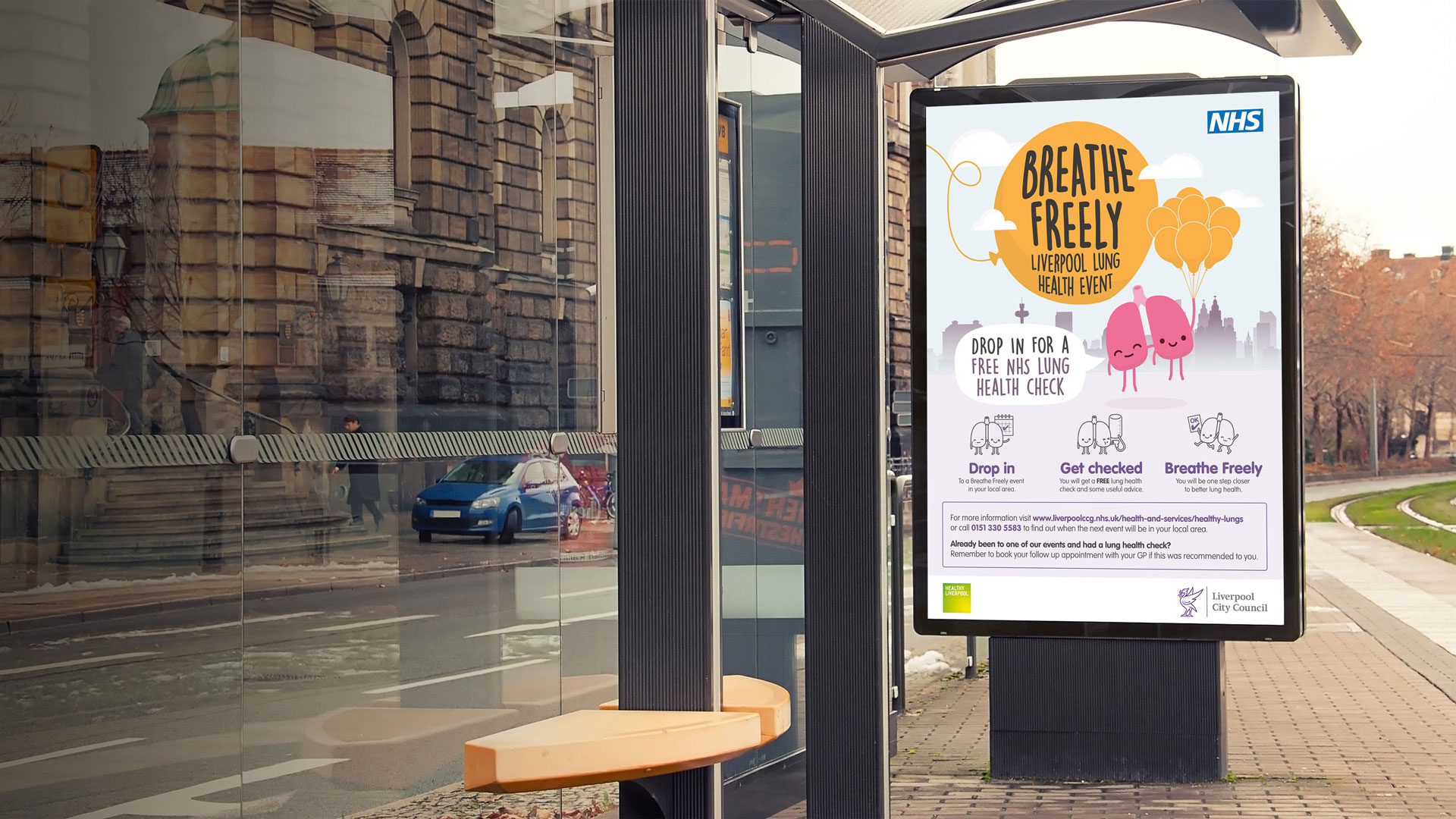 Liverpool City Council Breathe Freely campaign hero