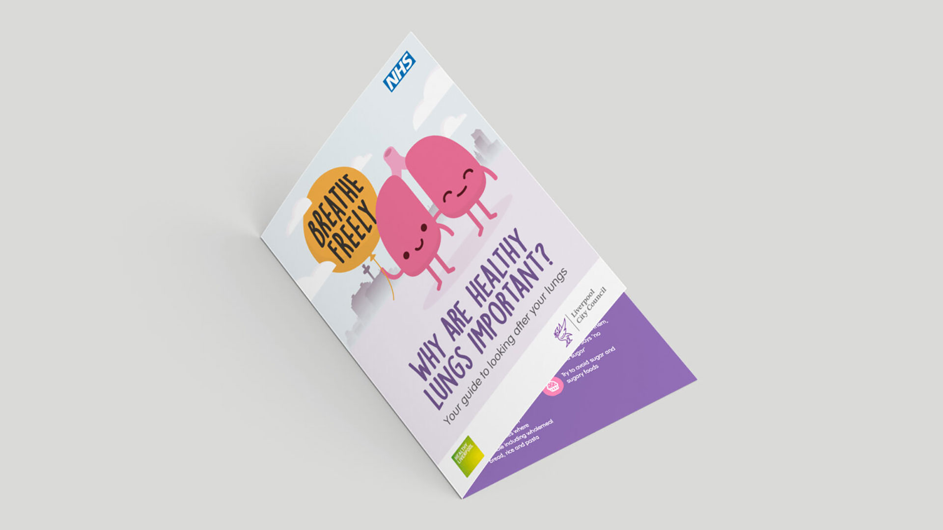 Liverpool City Council Breathe Freely campaign leaflet 3