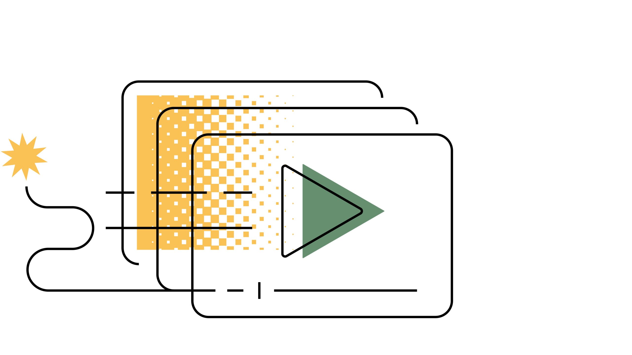 A graphic that depicts a commercial video project.