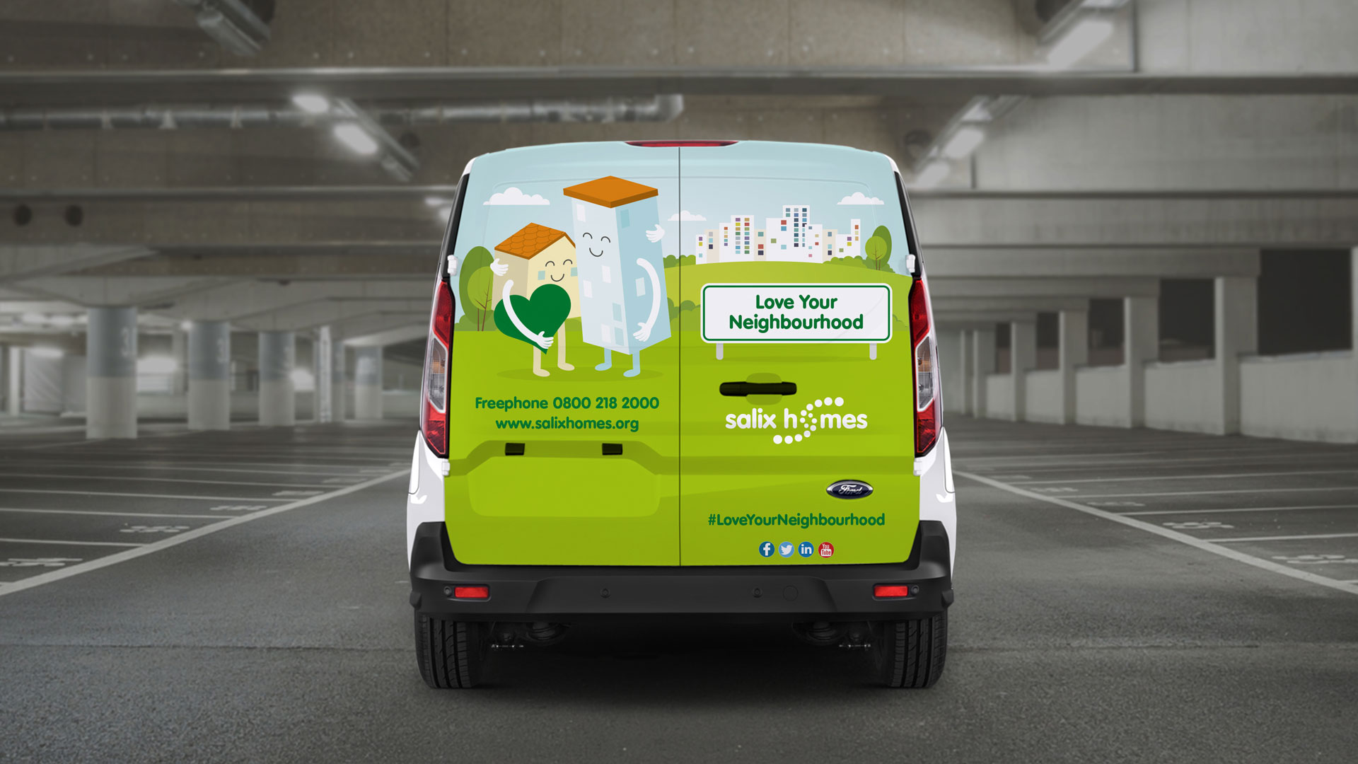 Salix Homes Love Your Neighbourhood campaign Van