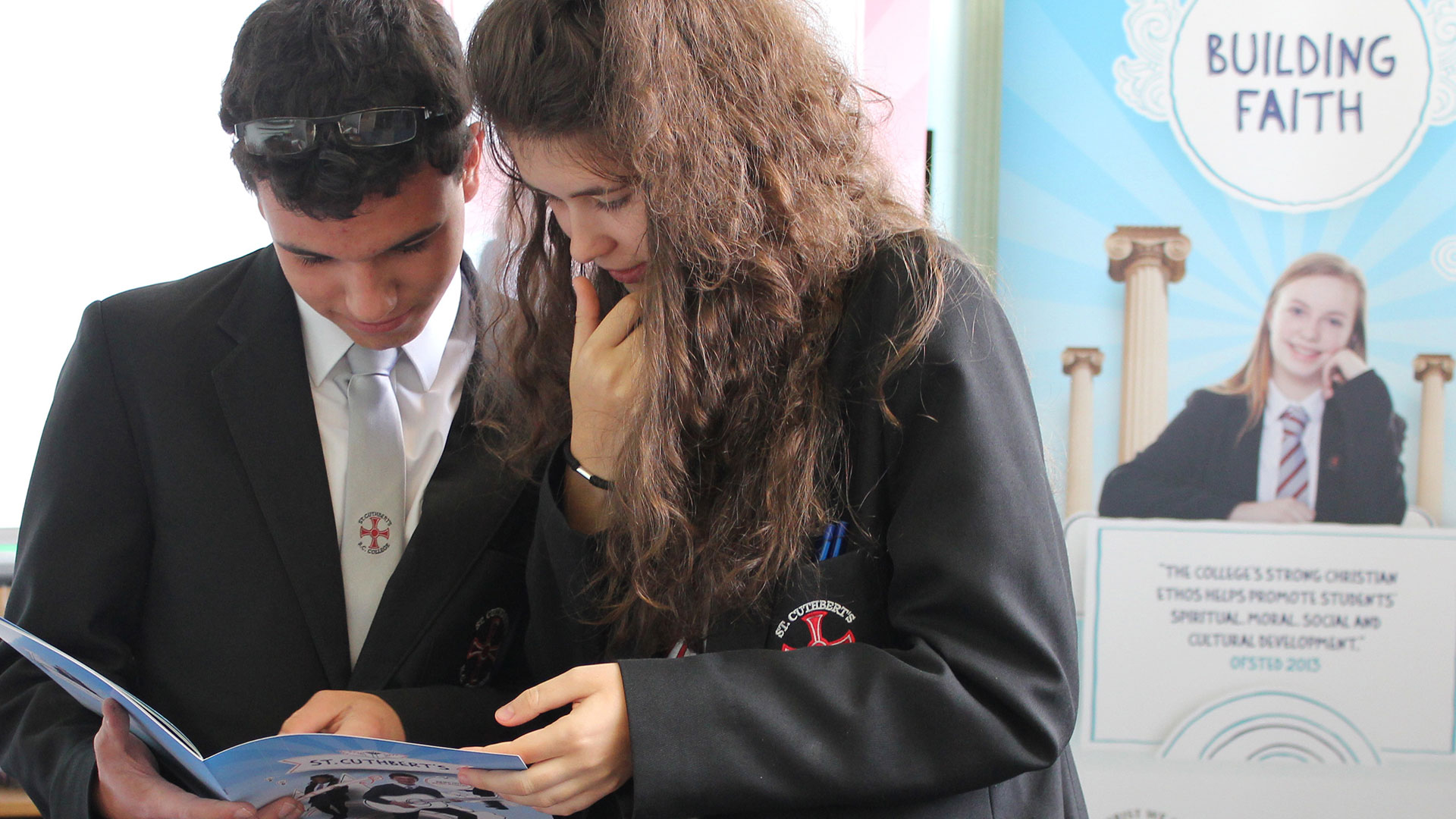 St Cuthberts RC School Celebration Launch event with pupils