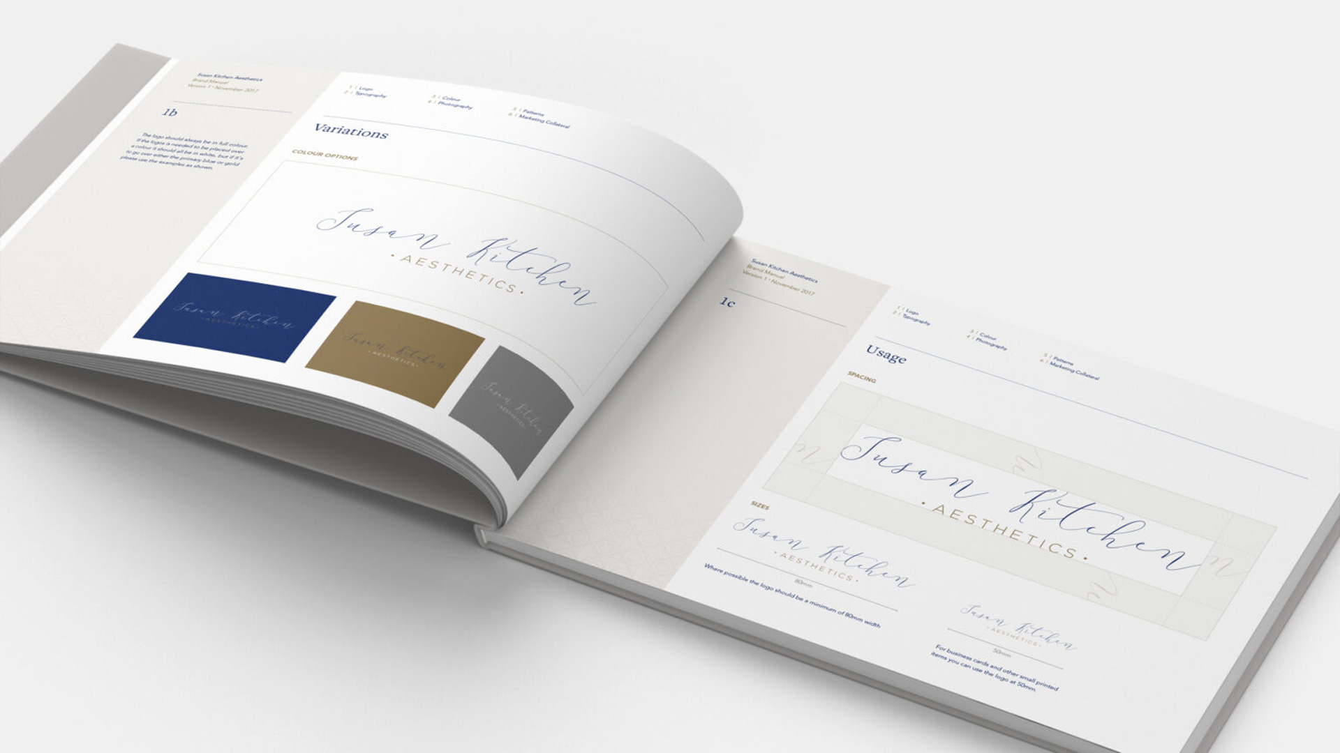 Susan Kitchen Aesthetics Brand Guidelines colours