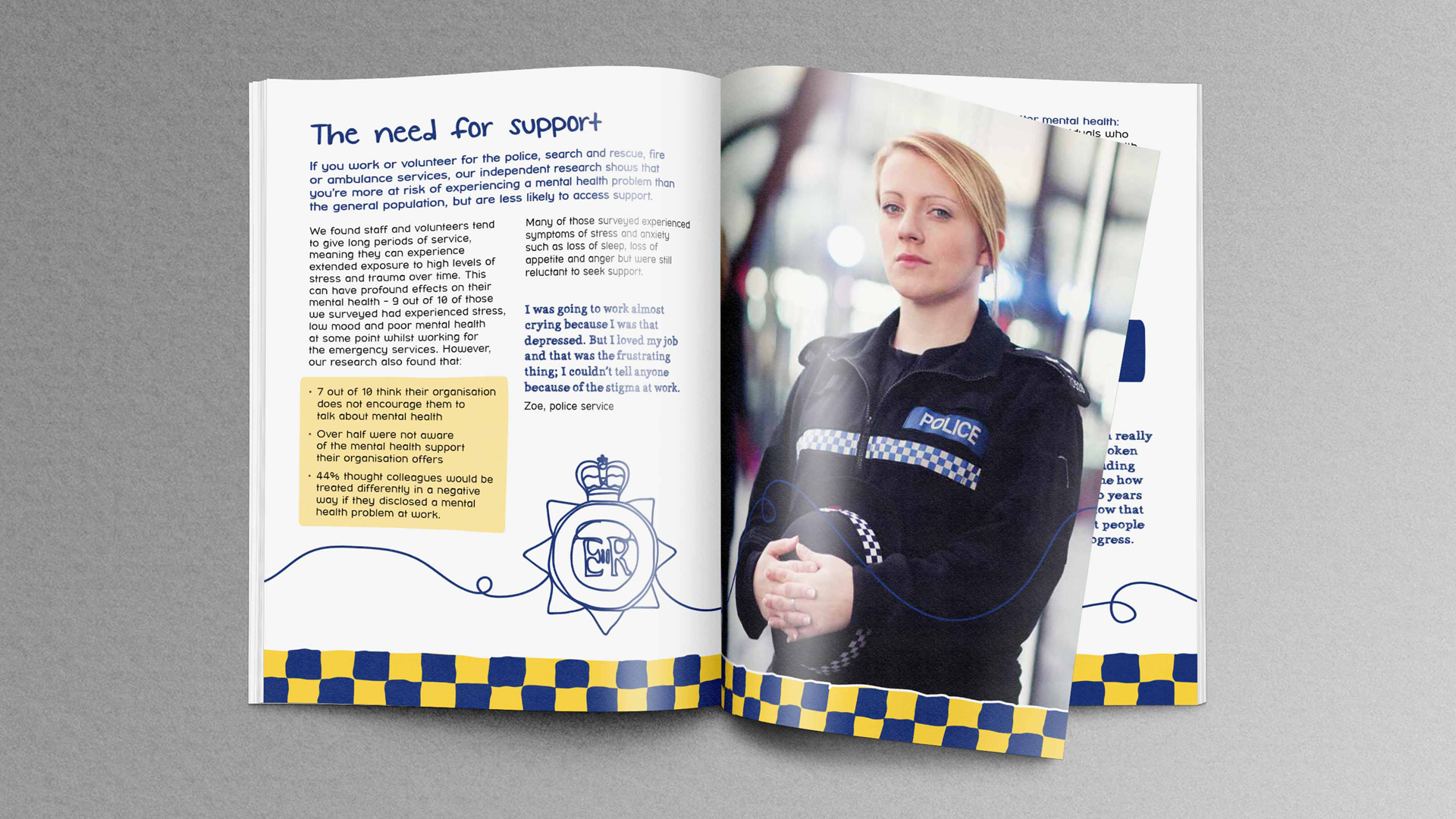 Mind Blue Light campaign brochure