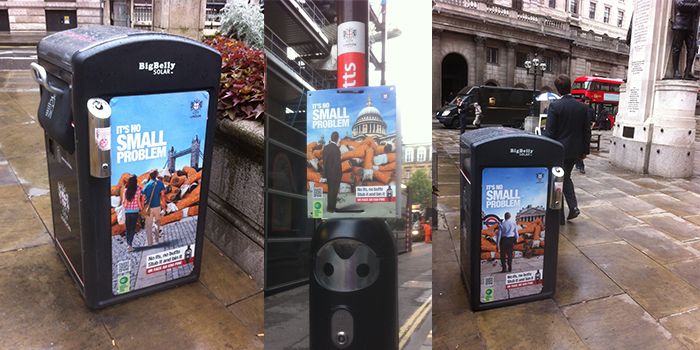 Photographs of Keep Britain Tidy Campaign Posters in London