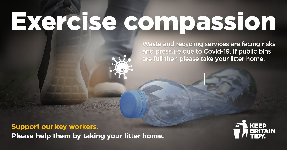 Exercise Compassion Covid-19 Litter Campaign Creative
