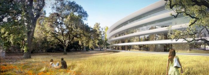 Computer Render of New Apple Campus