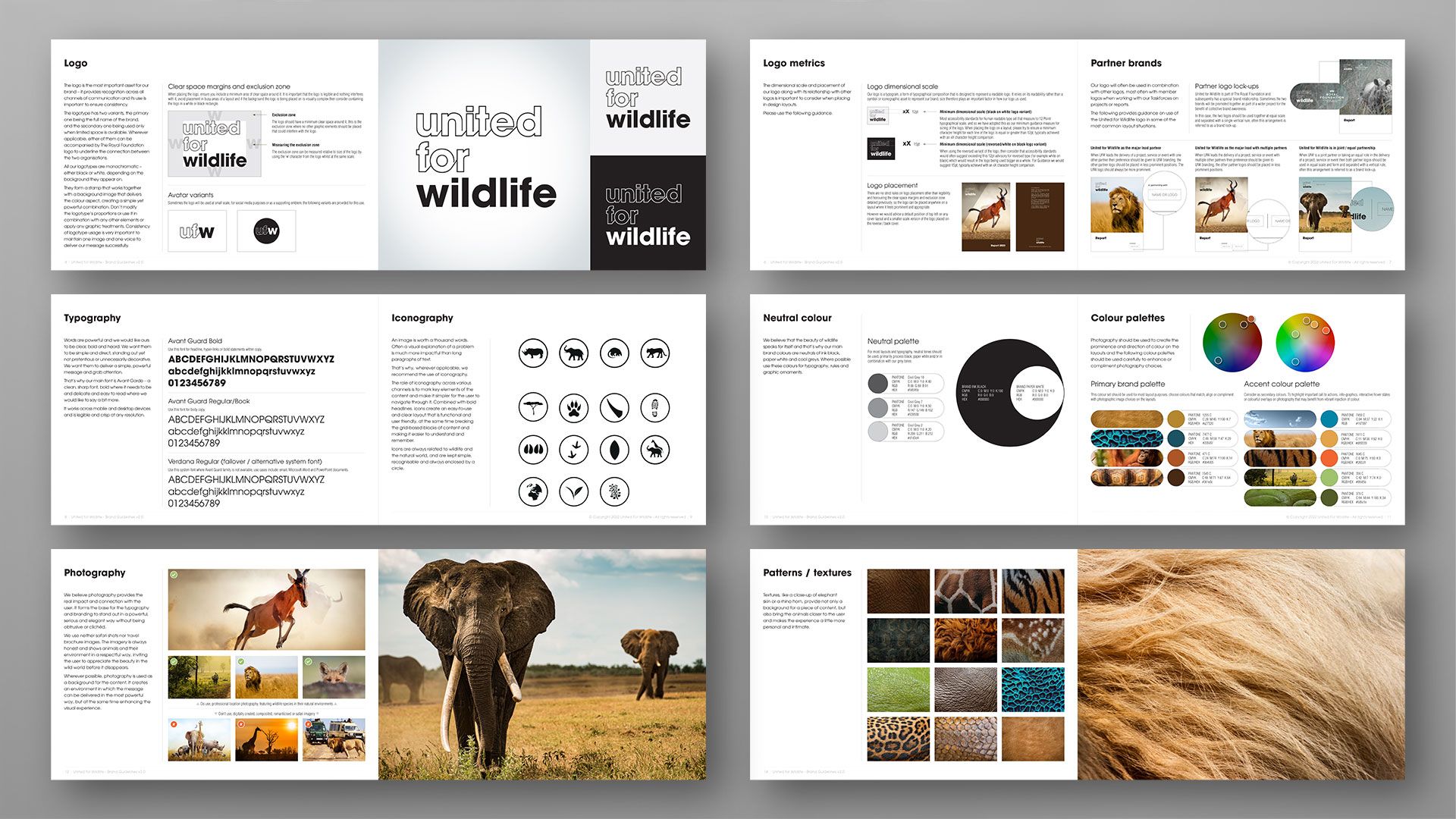 United for Wildlife - Brand Guidelines inner pages