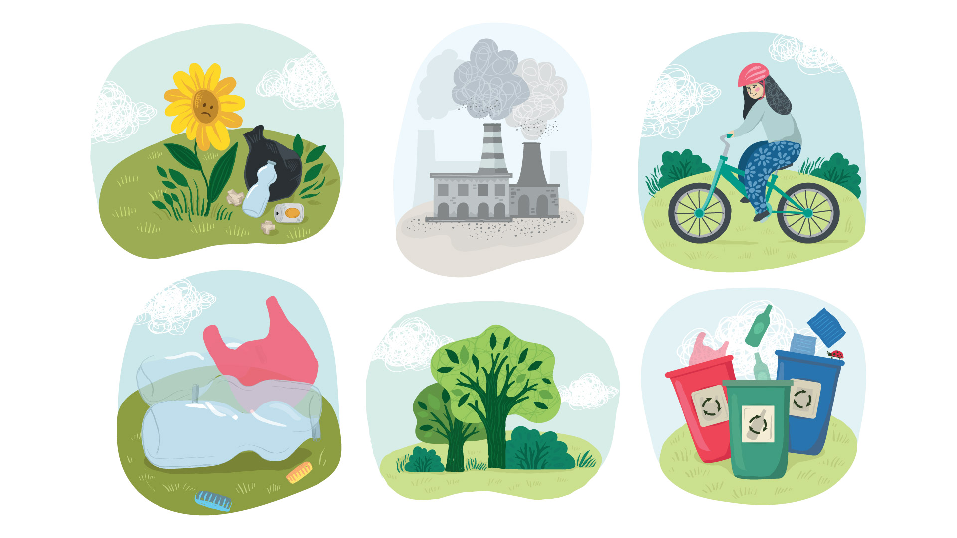 lambeth school eco illustrations.