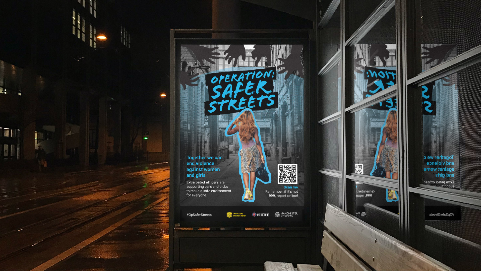 poster design for safer streets campaign.